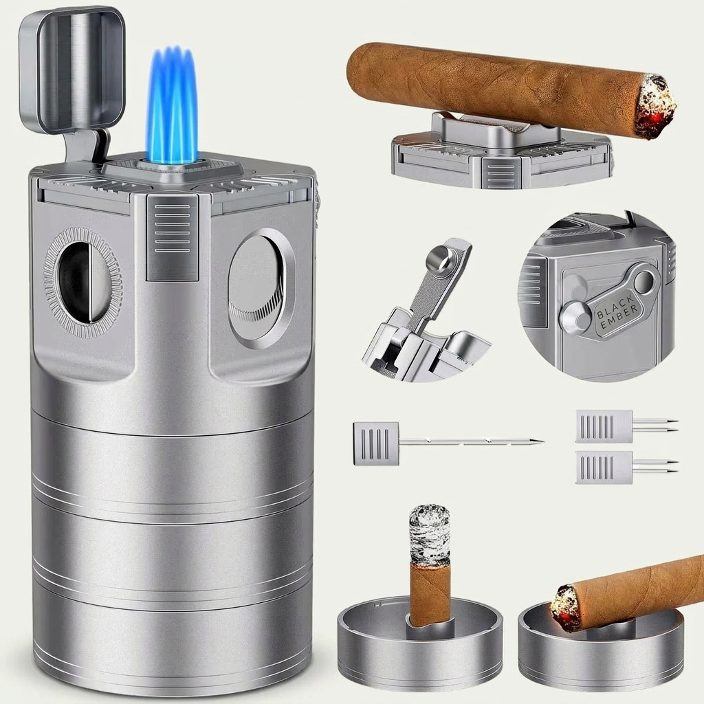 Desktop 8-in-1 Lighter — Quad Flame