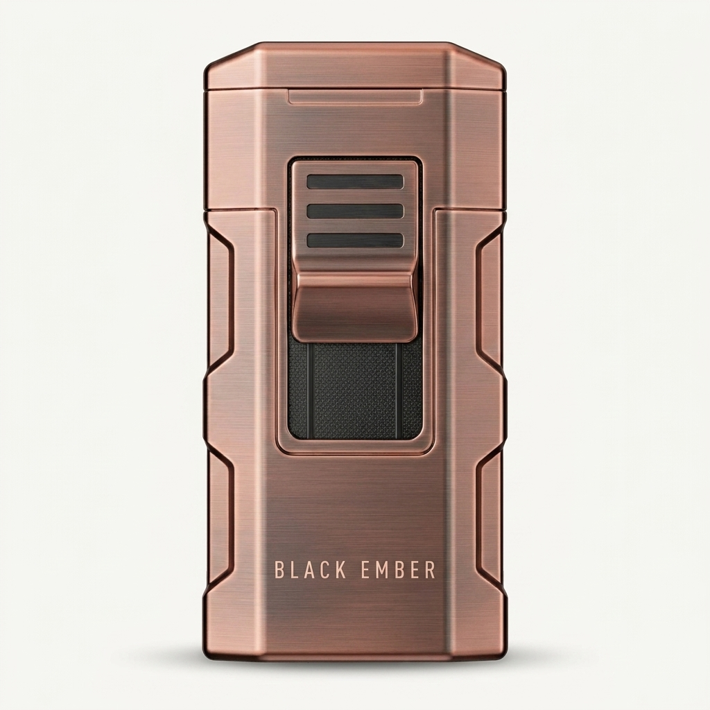 4-in-1 Lighter — Dual Flame + Punch + Stand
