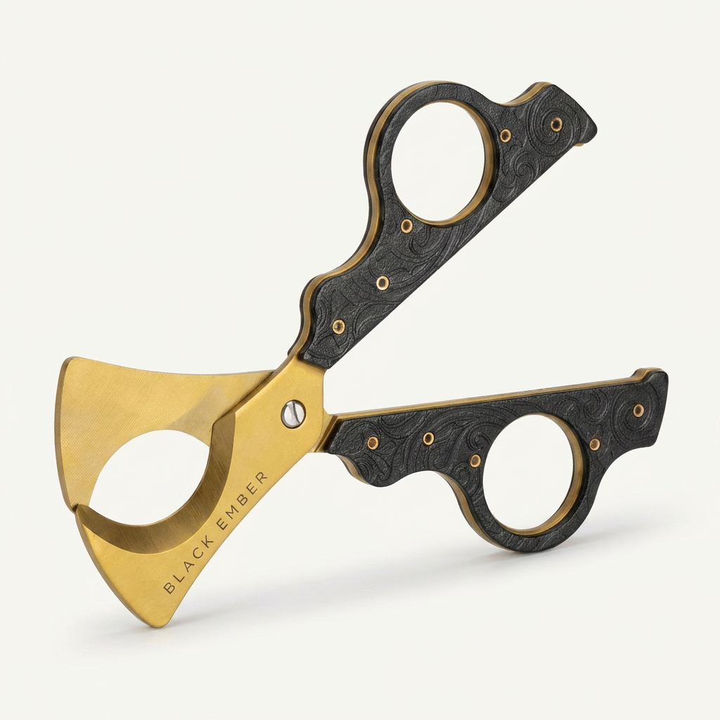 Scissors Cutter — Bronze Engraved