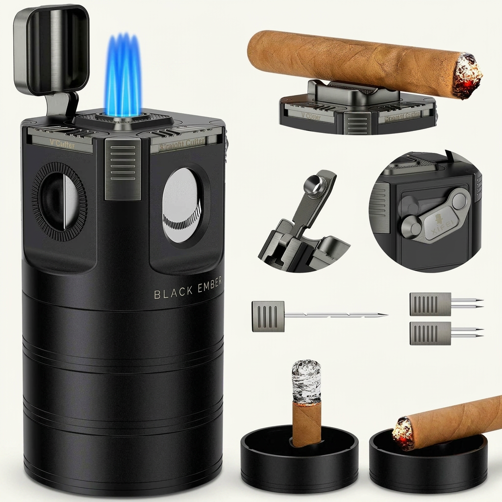 Desktop 8-in-1 Lighter — Quad Flame
