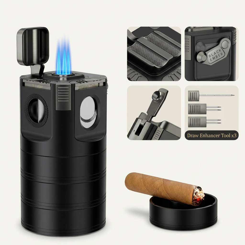 Desktop 8-in-1 Lighter — Quad Flame