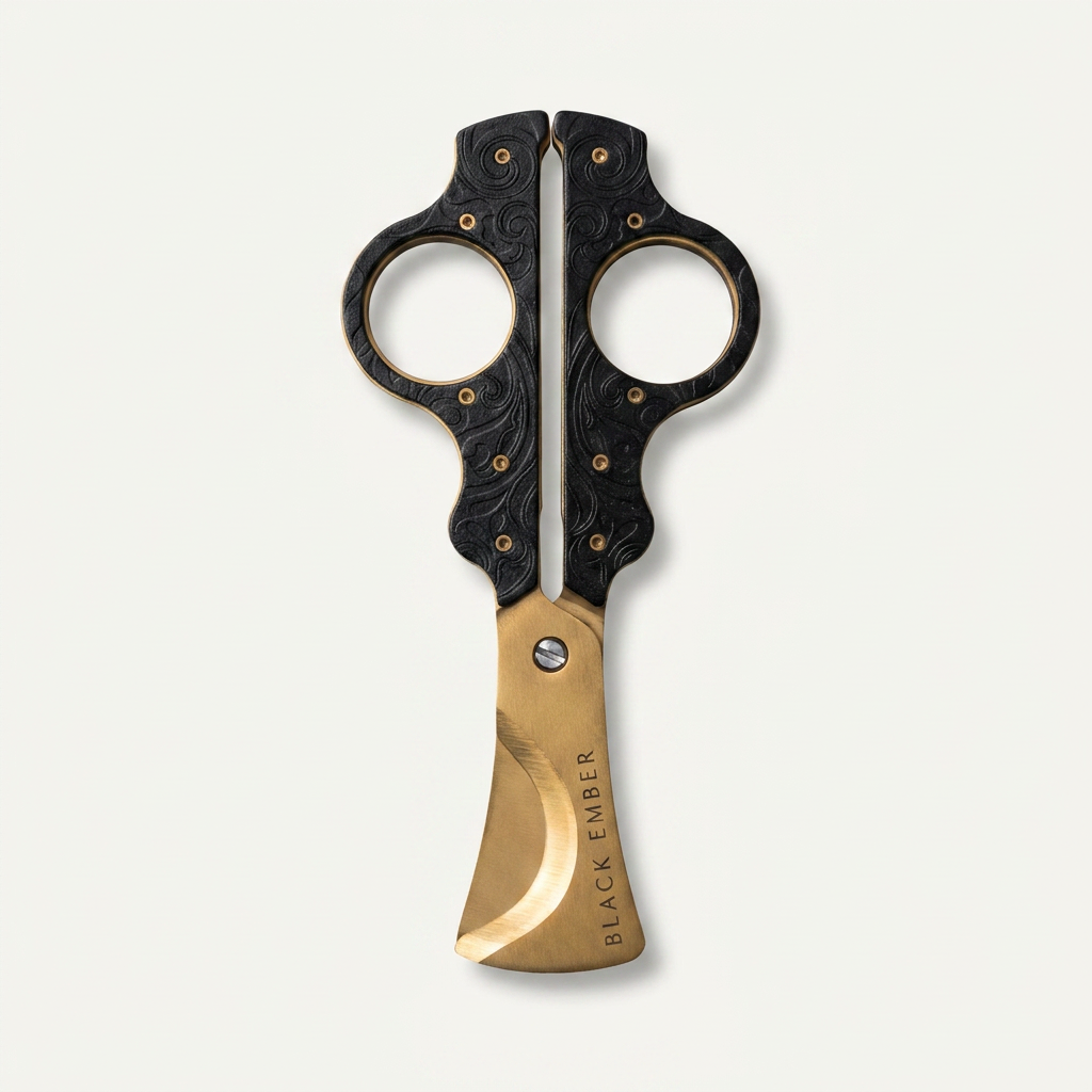 Scissors Cutter — Bronze Engraved