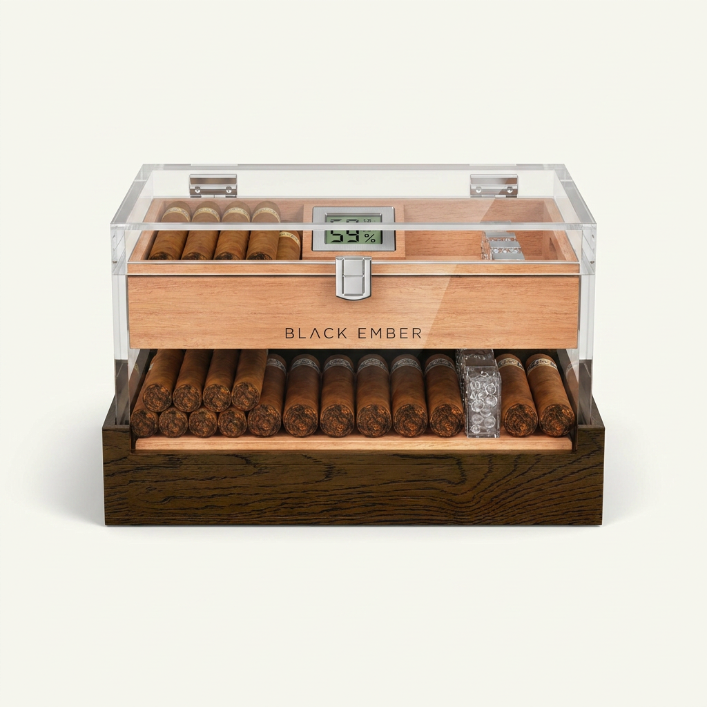 Acrylic Display Humidor — 60 Count