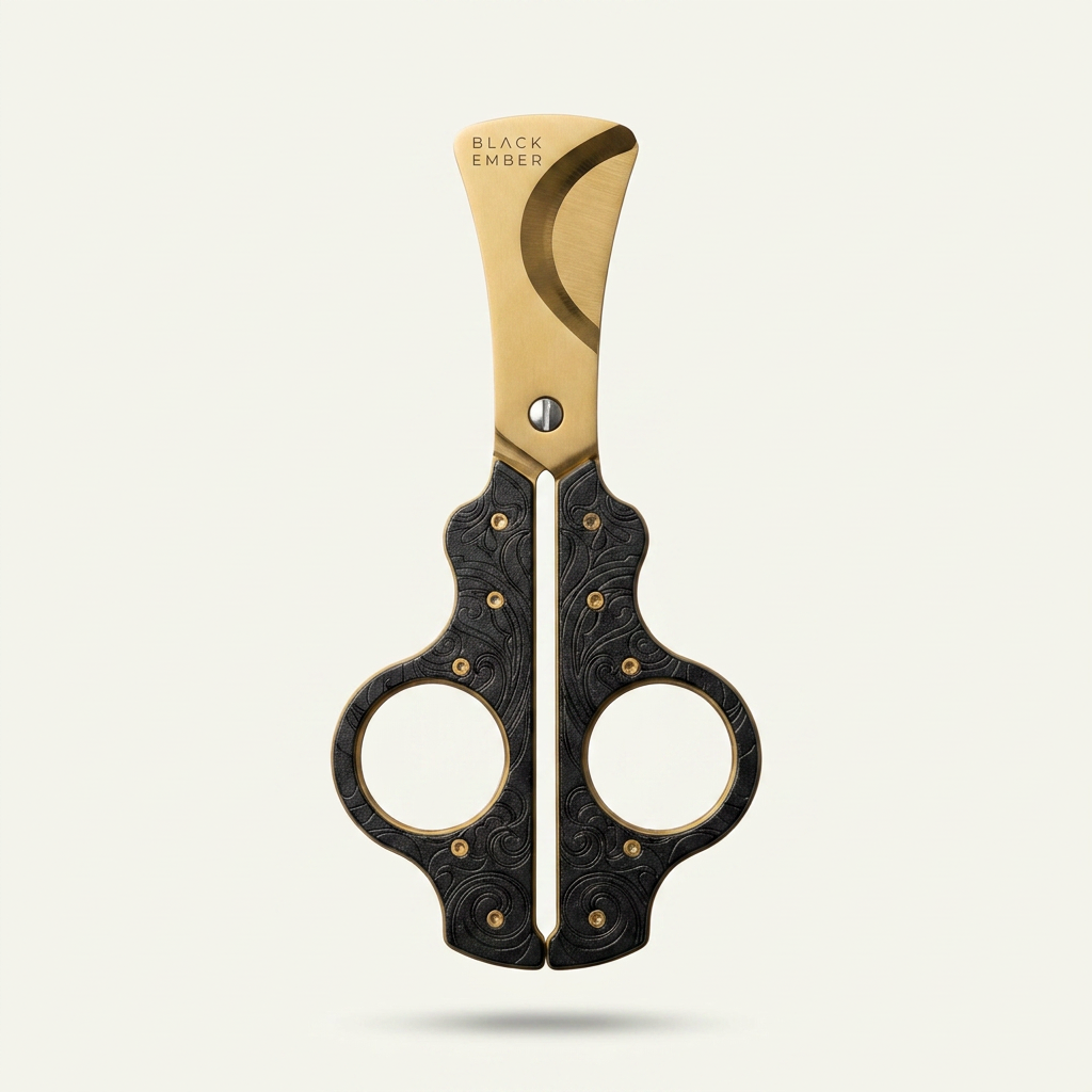 Scissors Cutter — Bronze Engraved