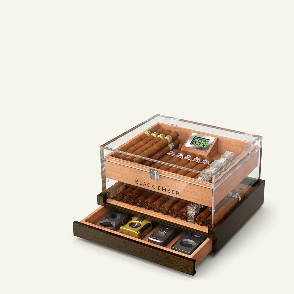 Acrylic Display Humidor — 60 Count