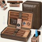 Leather Travel Humidor — 6 Cigars