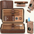 Leather Travel Humidor — 6 Cigars