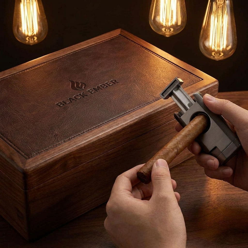 Leather Travel Humidor — 6 Cigars
