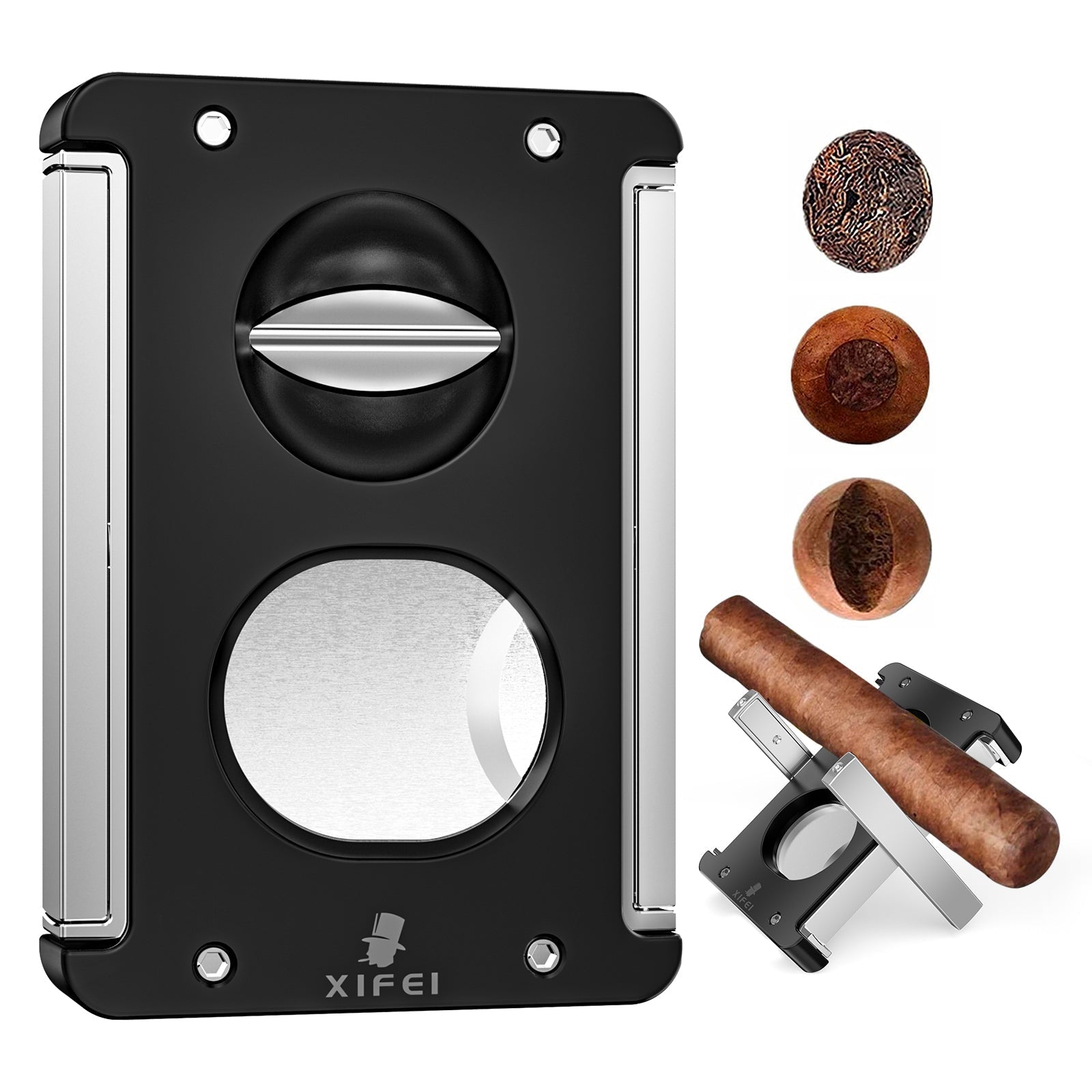 4-in-1 Cutter — V-Cut + Guillotine + Punch + Stand