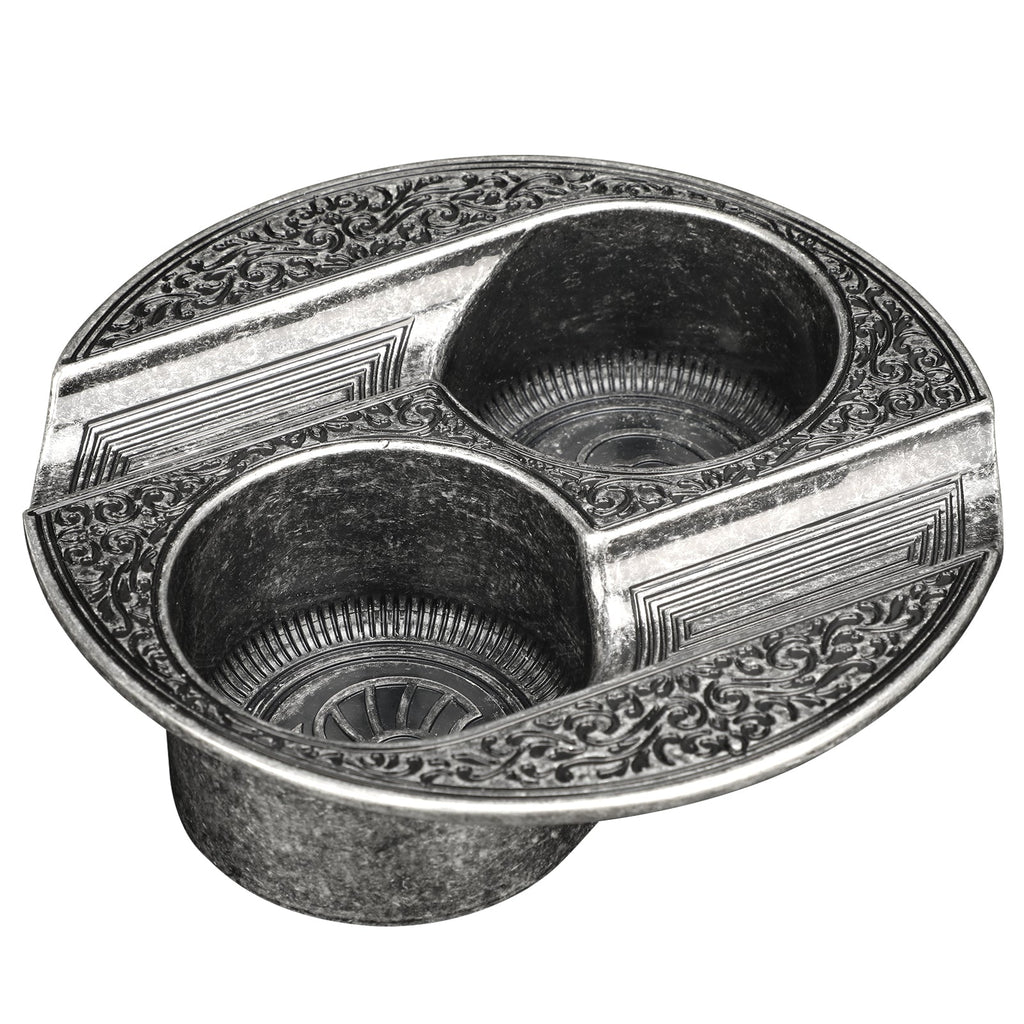 Cigar Ashtray — 2 Slot (Metal)