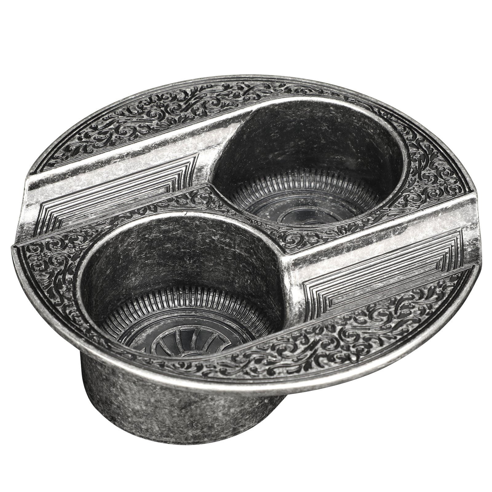 Cigar Ashtray — 2 Slot (Metal)