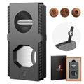 3-in-1 Cutter — Guillotine + V-Cut + Punch