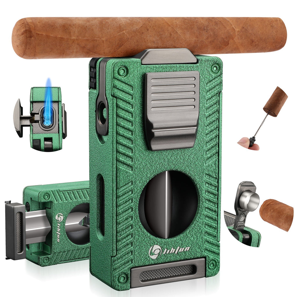 5-in-1 Lighter — Dual Jet + Tools