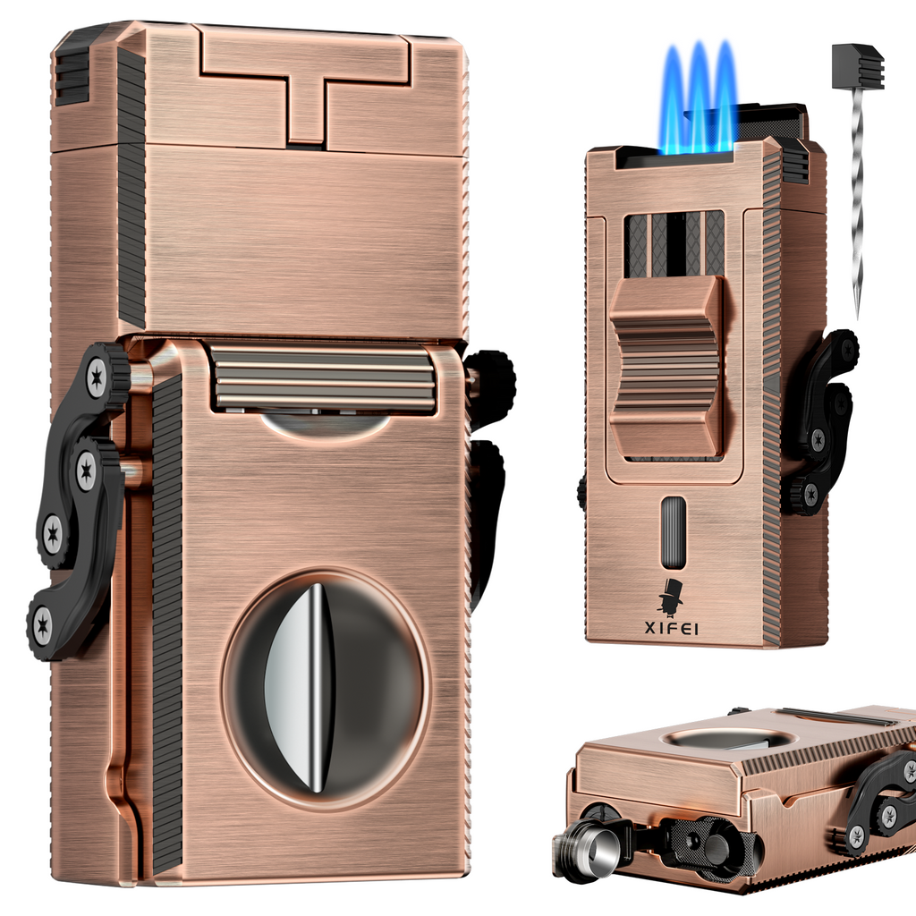 5-in-1 Lighter — Triple Flame (B)