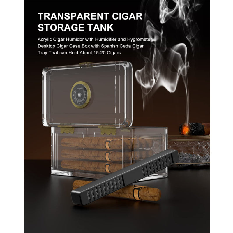Acrylic Humidor — 20 Count