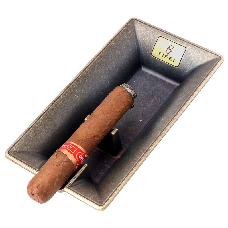 Cigar Ashtray — Single Slot (Bronze)
