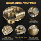 Cigar Ashtray — 2 Slot (Metal)