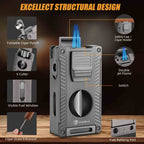 5-in-1 Lighter — Dual Jet + Tools