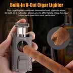 5-in-1 Lighter — Dual Jet + Tools