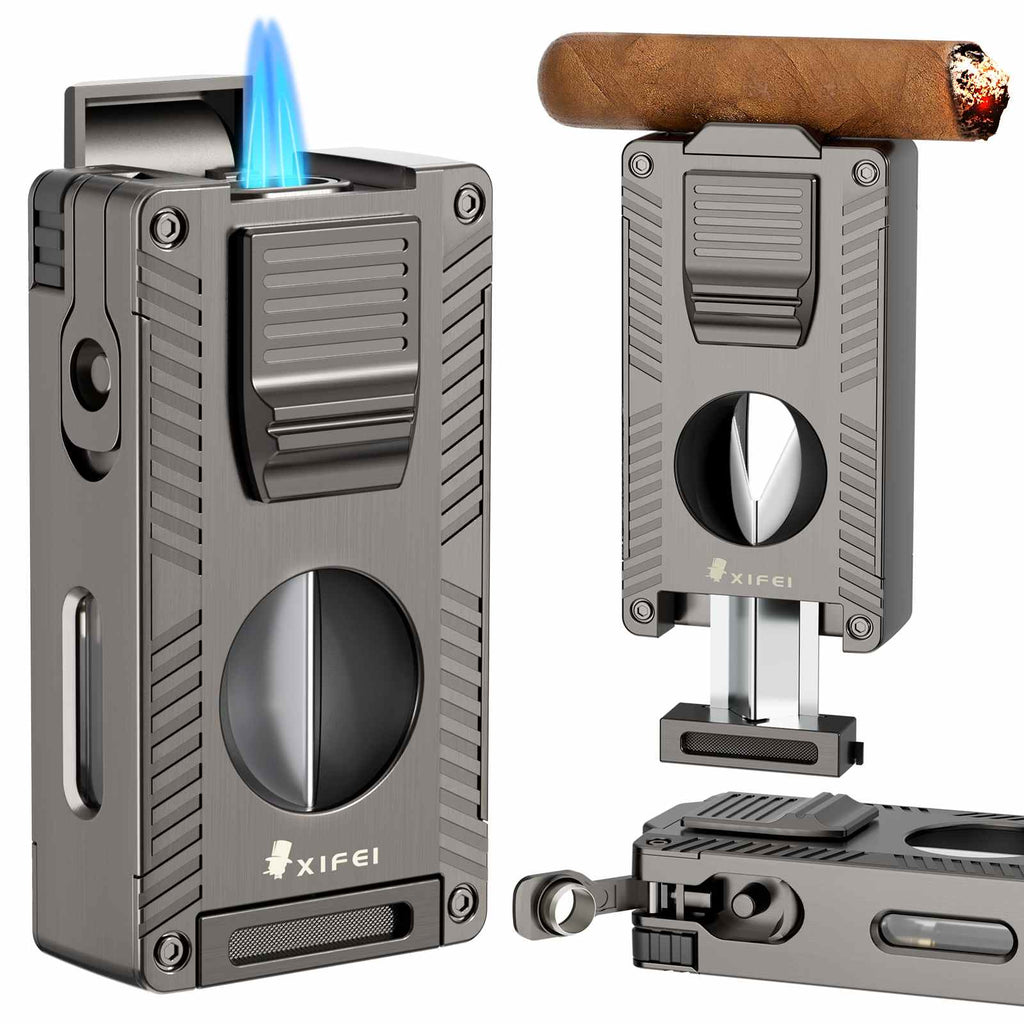 5-in-1 Lighter — Dual Jet + Tools