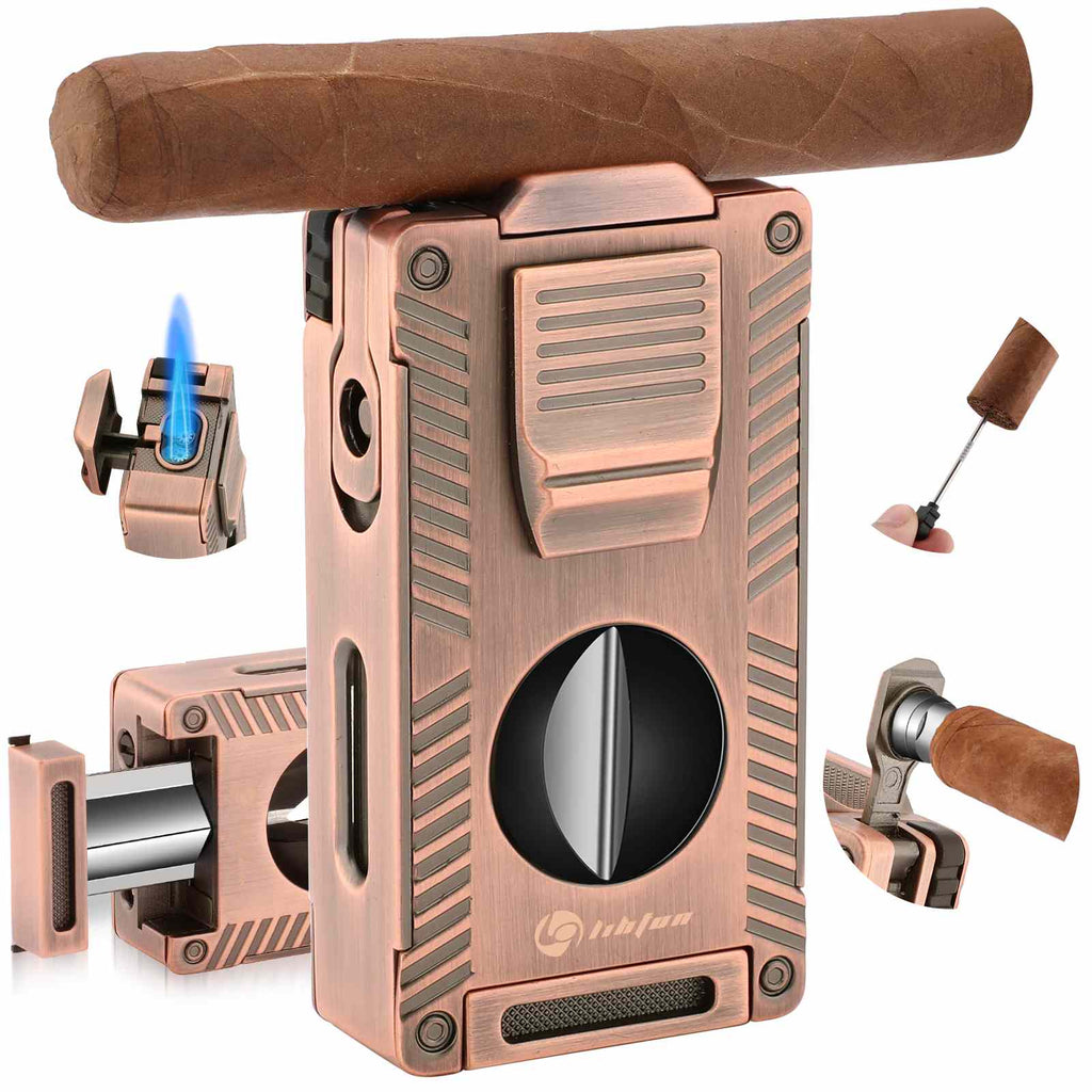 5-in-1 Lighter — Dual Jet + Tools