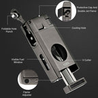3-in-1 Lighter — Dual Flame + V-Cut