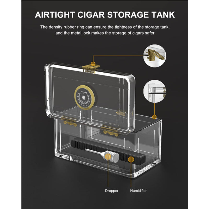 Acrylic Display Humidor — 20 Count