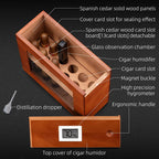 Glass-Top Pull-Out Humidor — 25 Count