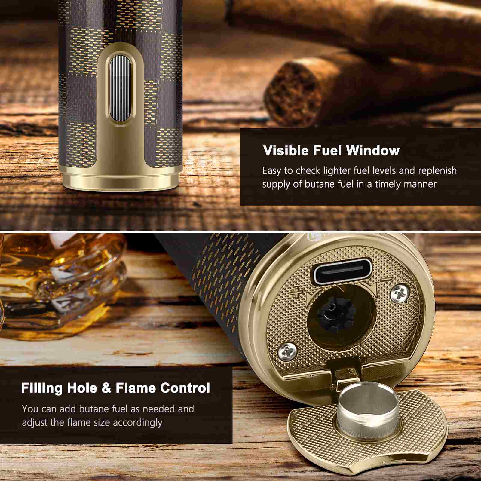 3-in-1 Electric Lighter — Triple Jet + USB