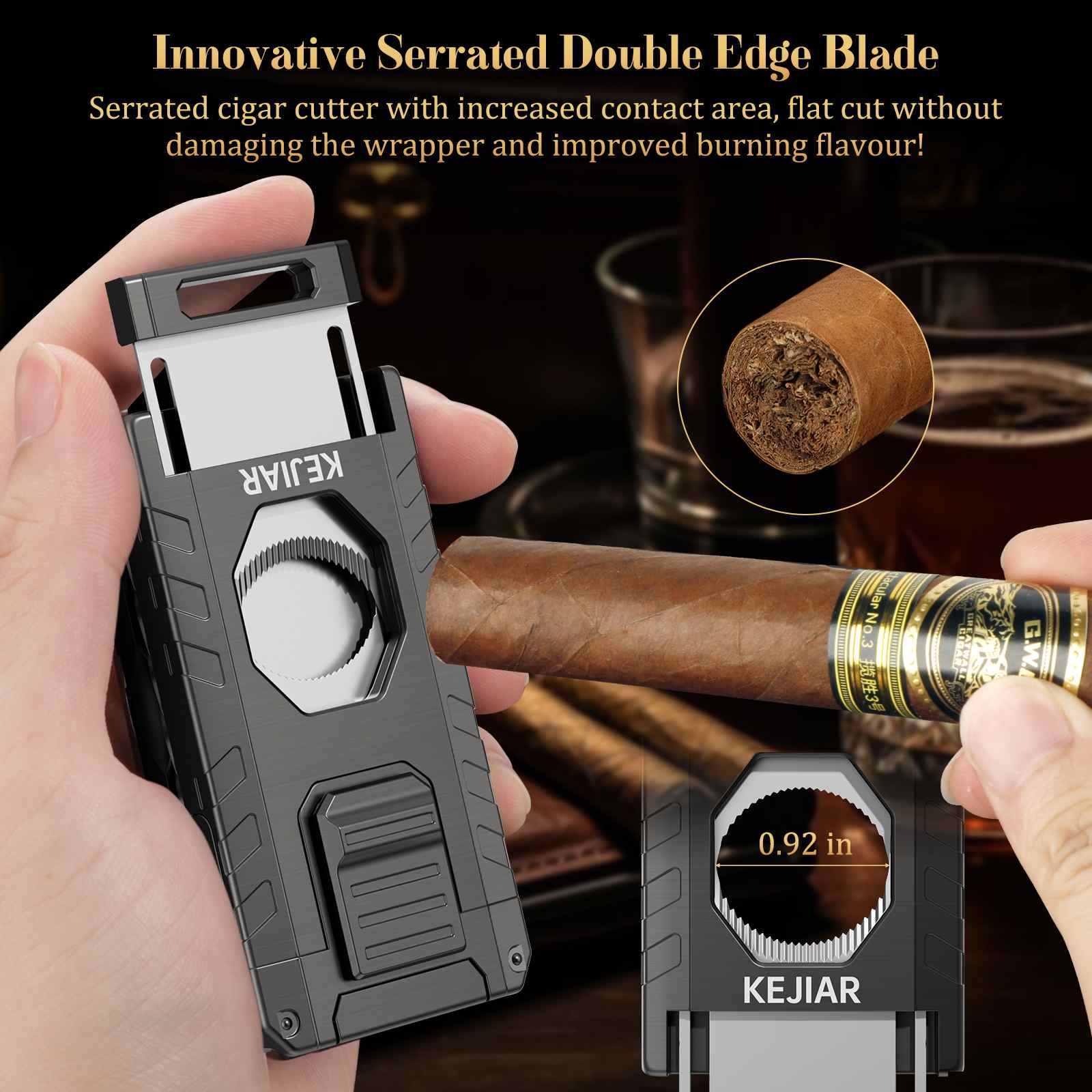 5-in-1 Lighter — Triple Flame (F)
