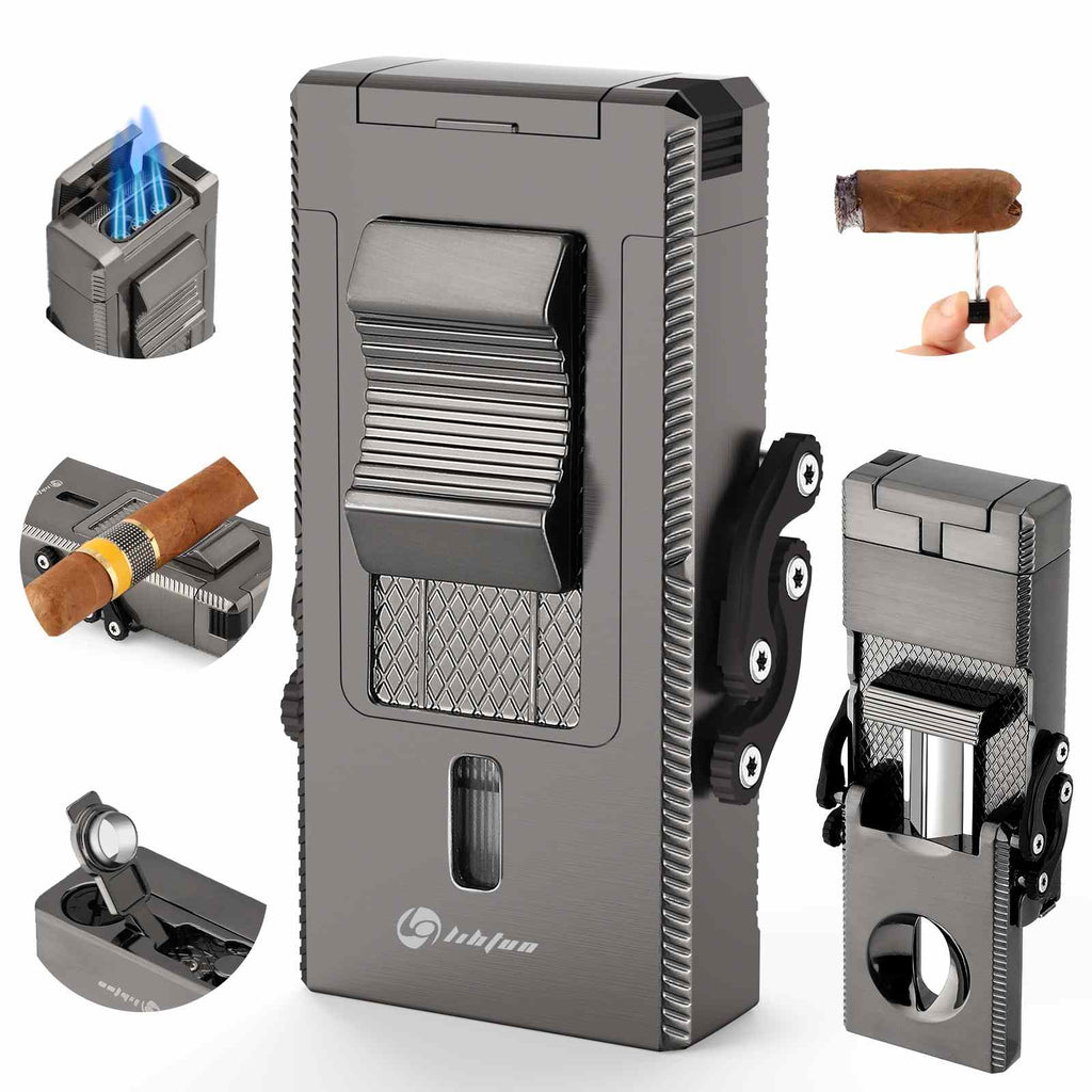 5-in-1 Lighter — Triple Flame (B)