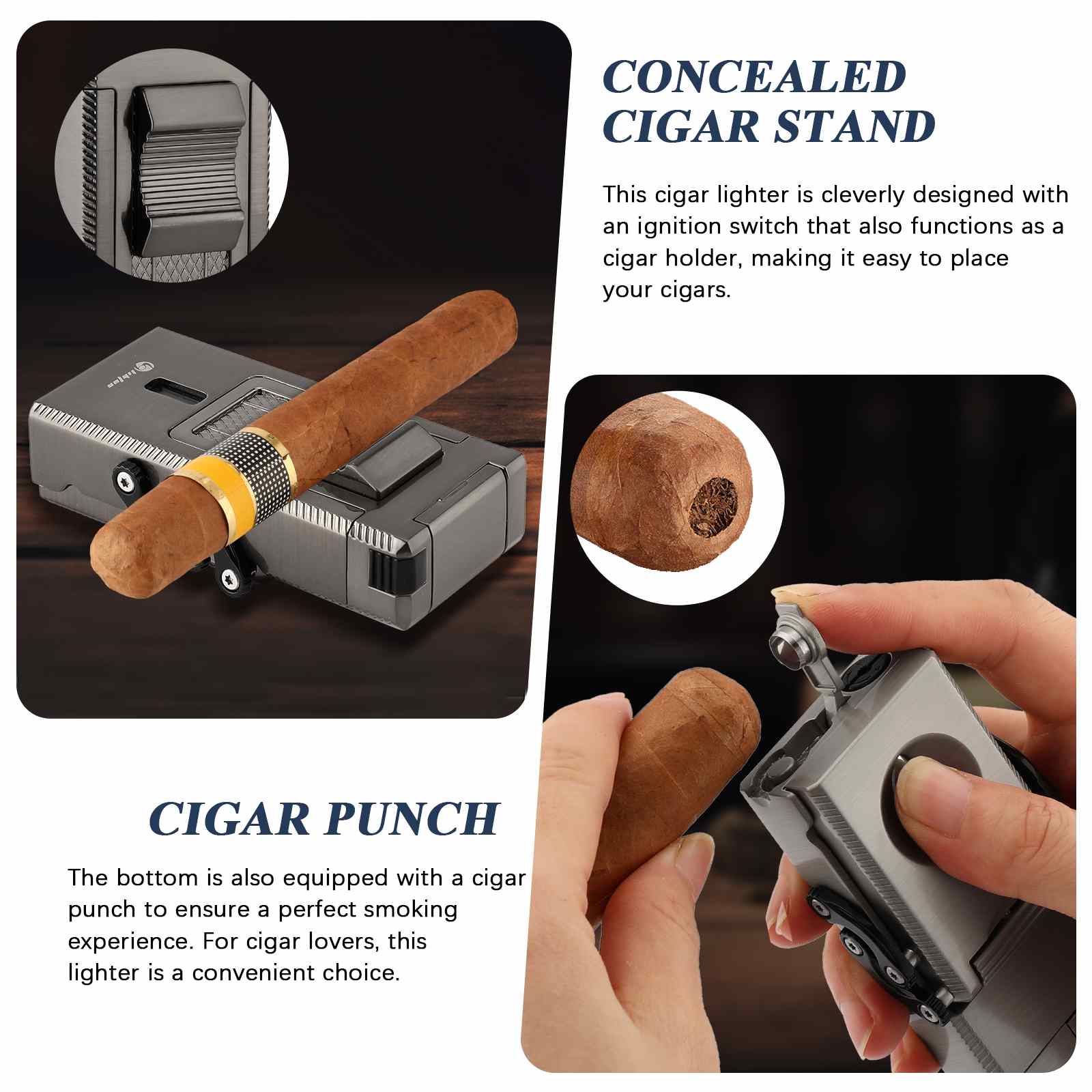 5-in-1 Lighter — Triple Flame (B)