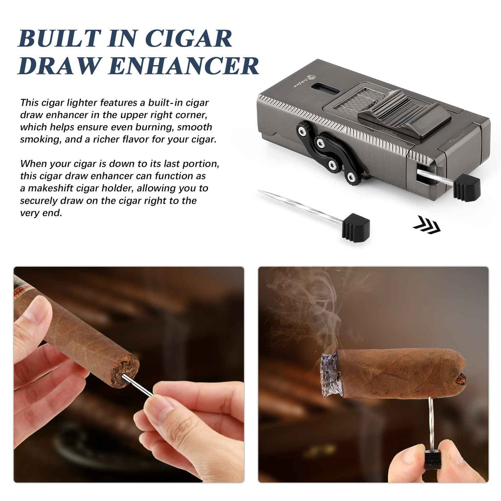 5-in-1 Lighter — Triple Flame (B)