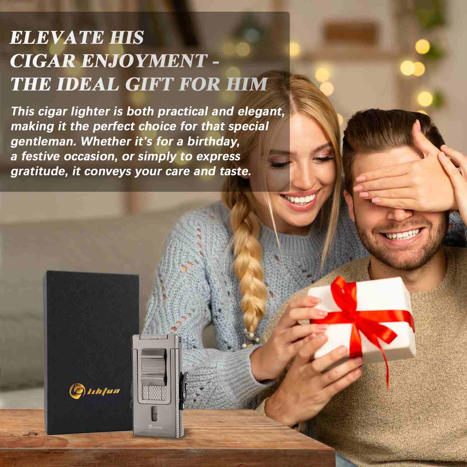 5-in-1 Lighter — Triple Flame (B)