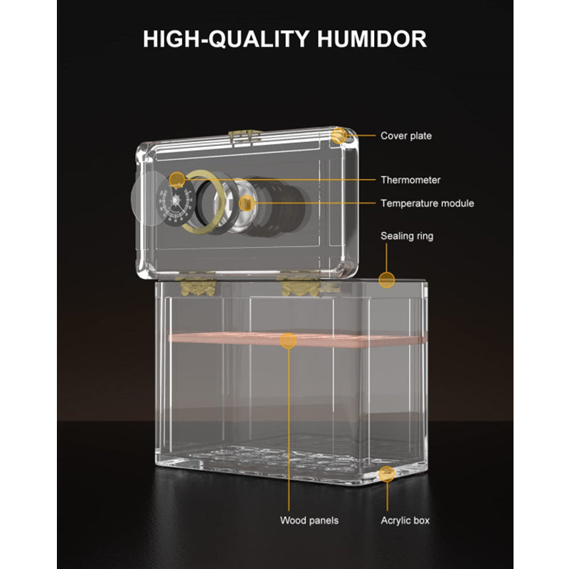 Acrylic Humidor — 50 Count