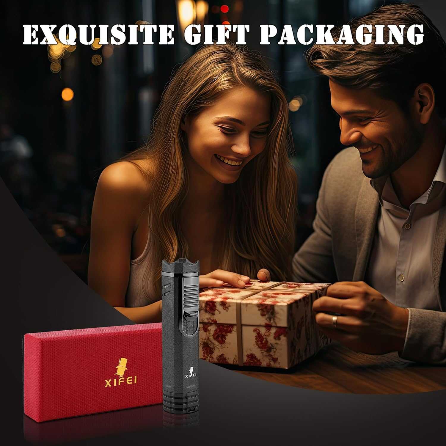 4-in-1 Lighter — Triple Flame