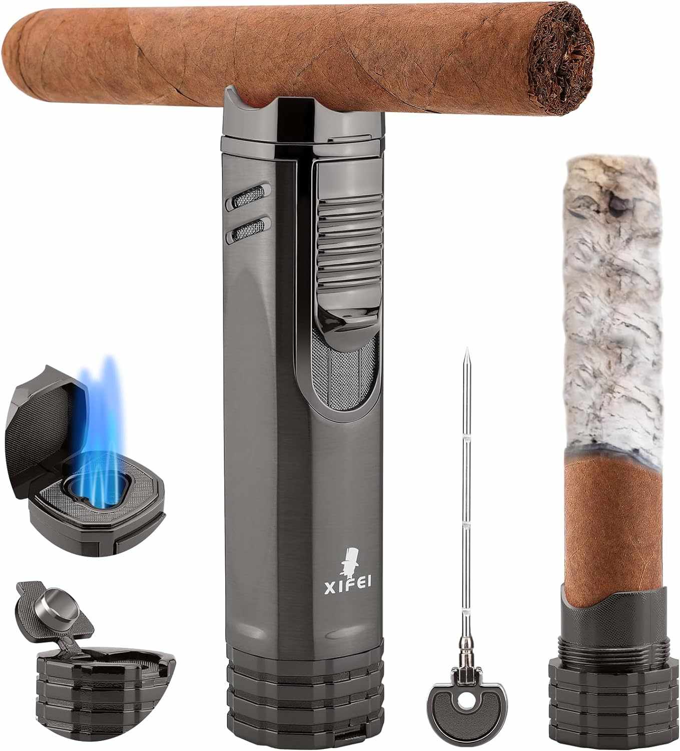 4-in-1 Lighter — Triple Jet