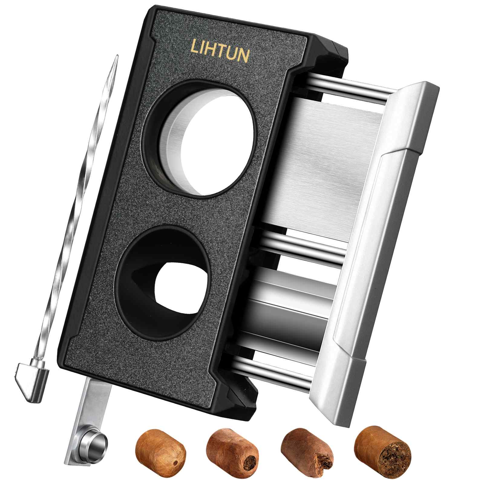 4-in-1 Cutter — Guillotine + V-Cut + Punch
