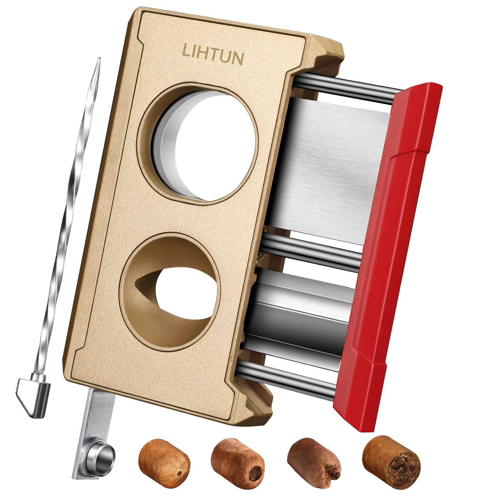 4-in-1 Cutter — Guillotine + V-Cut + Punch