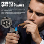 6-in-1 Desktop Lighter — Quad Flame