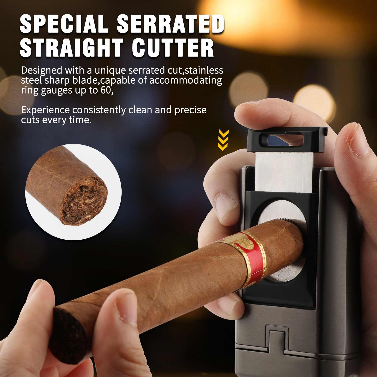 6-in-1 Desktop Lighter — Quad Flame