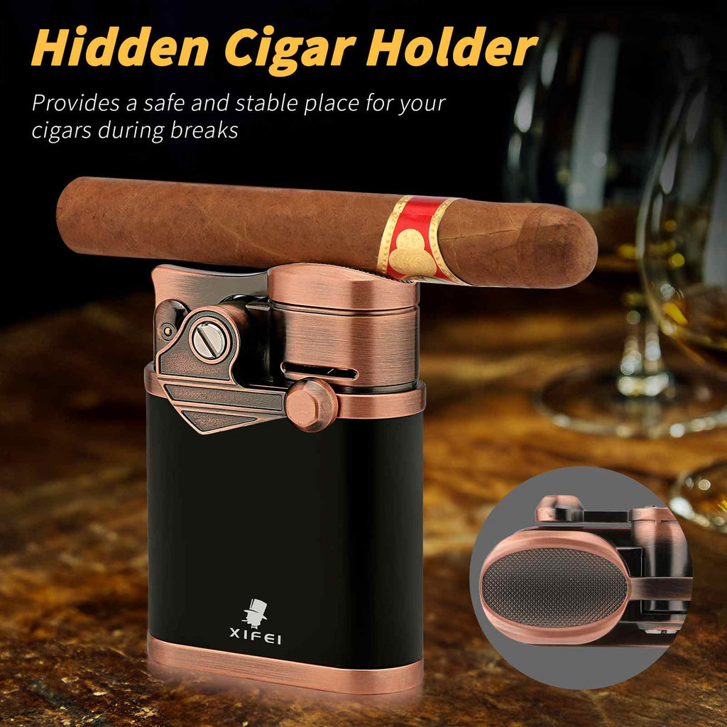 Jet Lighter — Quad Flame + Stand