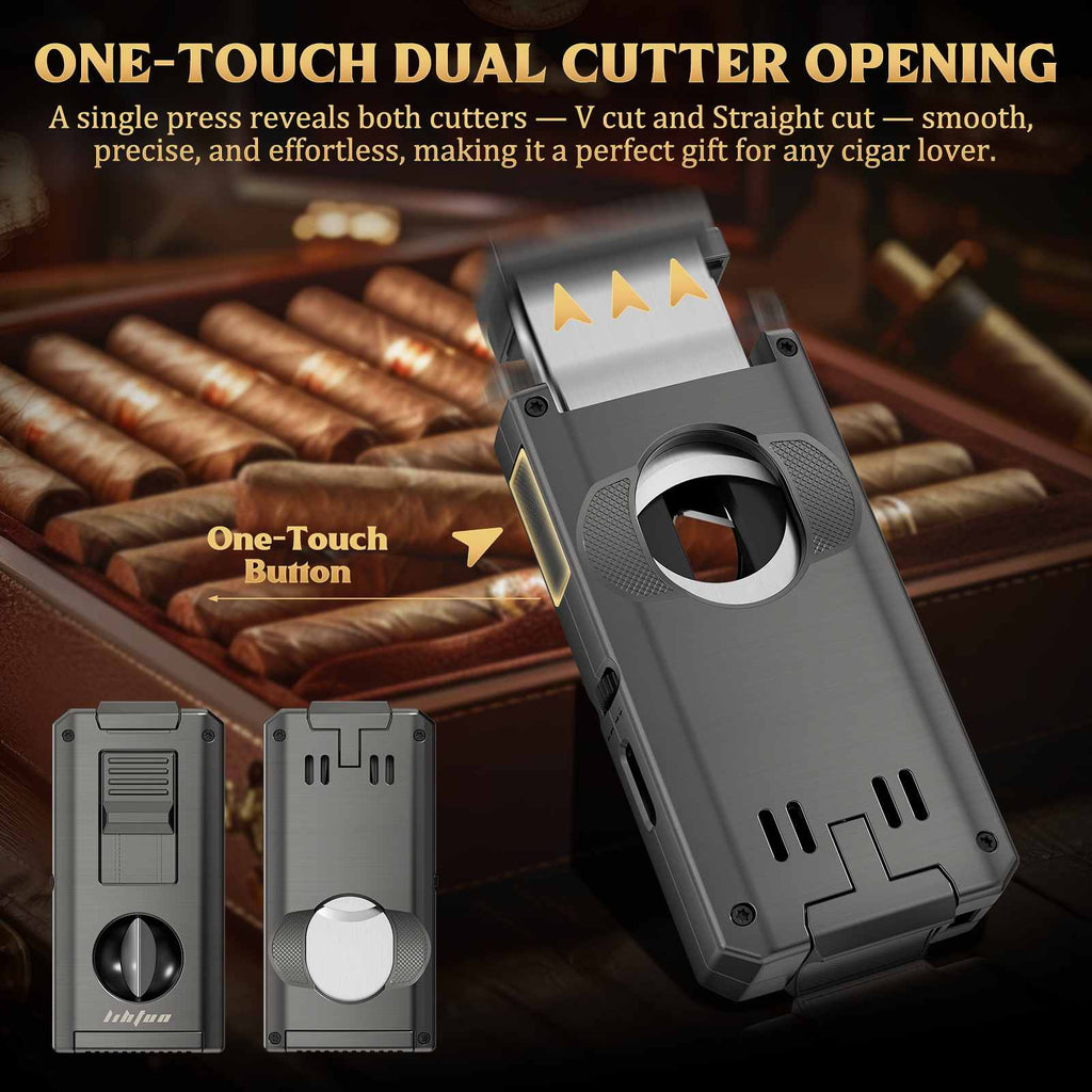 5-in-1 Lighter — Dual Flame