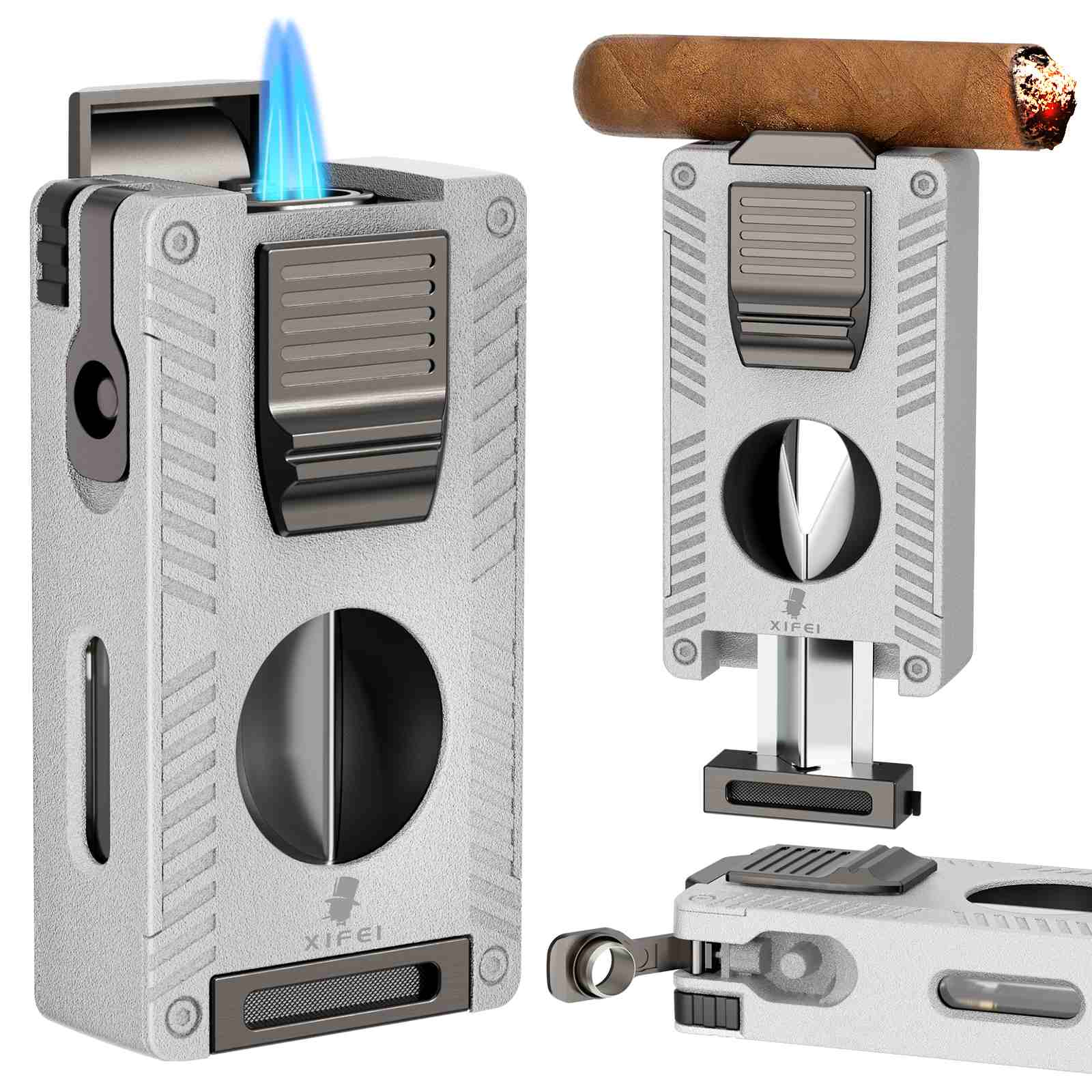 5-in-1 Lighter — Dual Jet + Tools