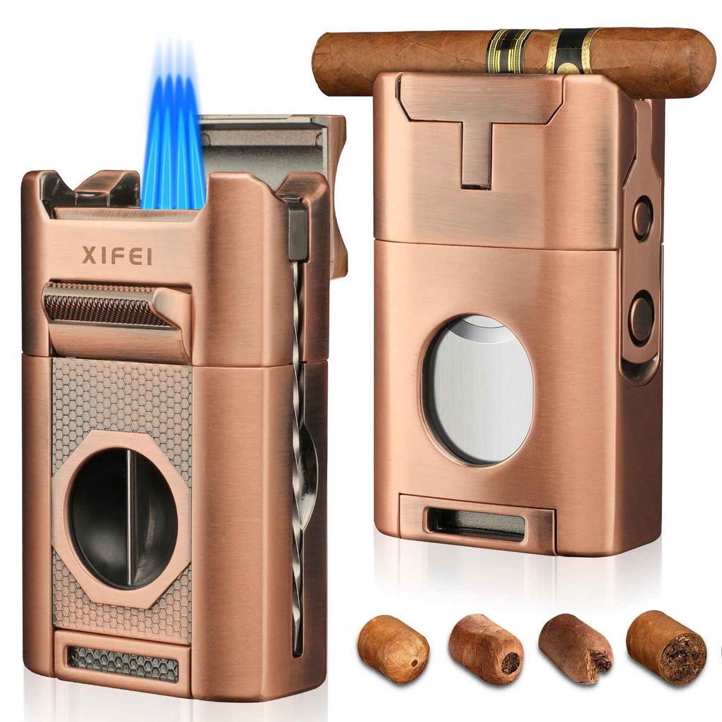 6-in-1 Desktop Lighter — Quad Flame (B)
