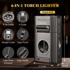 6-in-1 Desktop Lighter — Quad Flame (B)