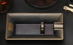 Cigar Ashtray — Single Slot (Bronze)
