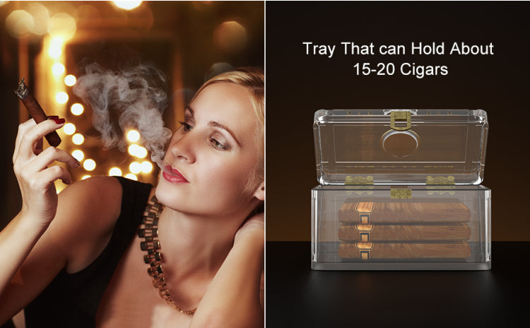 Acrylic Display Humidor — 20 Count