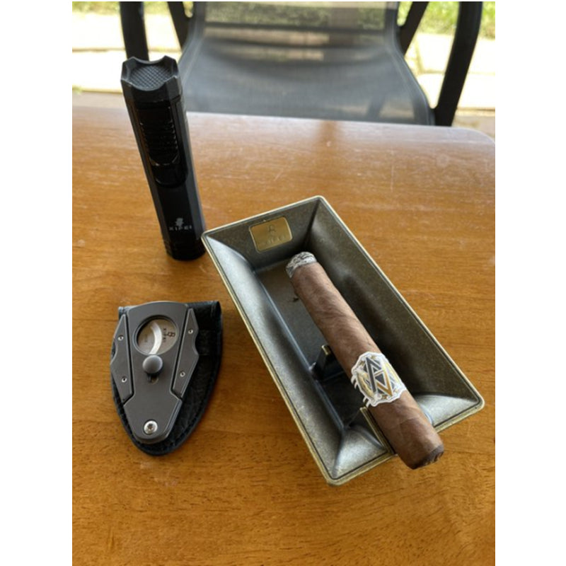 Cigar Ashtray — Single Slot (Bronze)