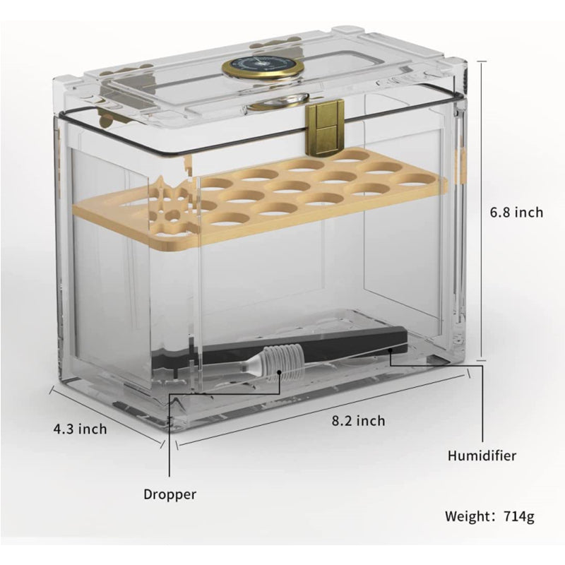 Acrylic Display Humidor — 50 Count
